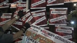 Protest u Beogradu: 'Krajnje je vreme budite (se) uzbunjivači' Protest u Beogradu: 'Krajnje je vreme budite (se) uzbunjivači'