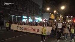 Protest '1 od 5 miliona' u znaku studenata Protest '1 od 5 miliona' u znaku studenata
