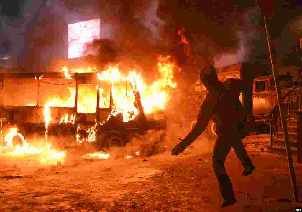 Kijev, 19. januar 2014. Foto: EPA / Vitalii Lazebnyk