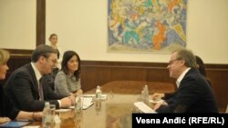 Sastanak predsednika Srbije sa predstavnicima Reportera bez granica, Beograd, 21. januar