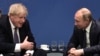 Boris Johnson cu Vladimir Putin în marginea Conferinței Internaționale despre Libia, în Berlin, 1 ianuarie, 2020. 