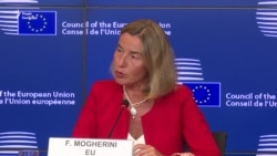 Федеріка Моґеріні прогнозує продовження секторальних санкцій ЄС щодо Росії (відео) Федеріка Моґеріні прогнозує продовження секторальних санкцій ЄС щодо Росії (відео)