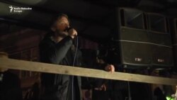 Branislav Trifunović na protestu Branislav Trifunović na protestu