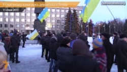 У Слов’янську намагались демонтувати Леніна У Слов’янську намагались демонтувати Леніна