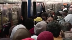Евакуація з Києва: люди штурмували потяг (відео) Евакуація з Києва: люди штурмували потяг (відео)