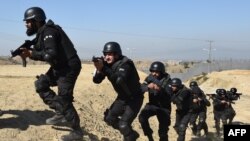 Pakistanski policajci tokom treninga u nemirnom sjeverozapadu zemlje.