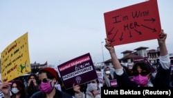 Protesti u Istanbulu nakon Erdoganove najave o povlačenju izIstanbulske konvencije, 2. april 2021.
