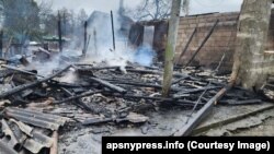 საბერიო, დამწვარი სახლი, 5 იანვარი, 2025 წელი