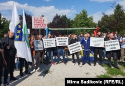 Protest u organizaciji Udruženja građana Iskorak protiv Povorke ponosa, Sarajevo, 8. septembra 2019.