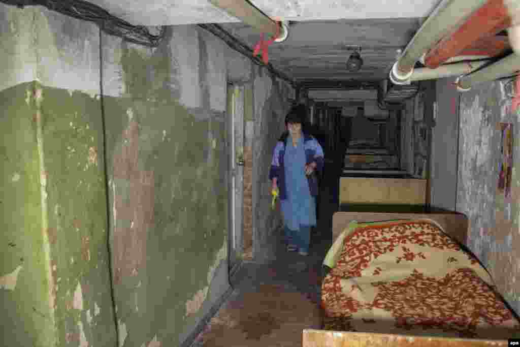 Бомбосховище в лікарні Донецька, 6 жовтня 2014 року