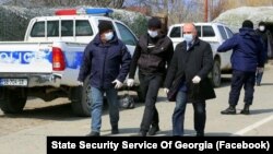 2021 წლის 1 აპრილი. რამაზ ბეღელური ოკუპირებული ცხინვალიდან გათავისუფლების შემდეგ.