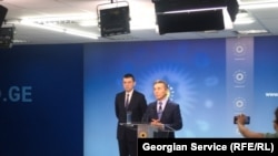 ბიძინა ივანიშვილი და გიორგი გახარია. 2019 წლის სექტემბერი