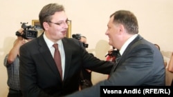 Aleksandar Vučić i predsjednik RS Milorad Dodik, Beograd