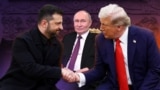 Коллаж: Зеленский, Трамп, Путин
