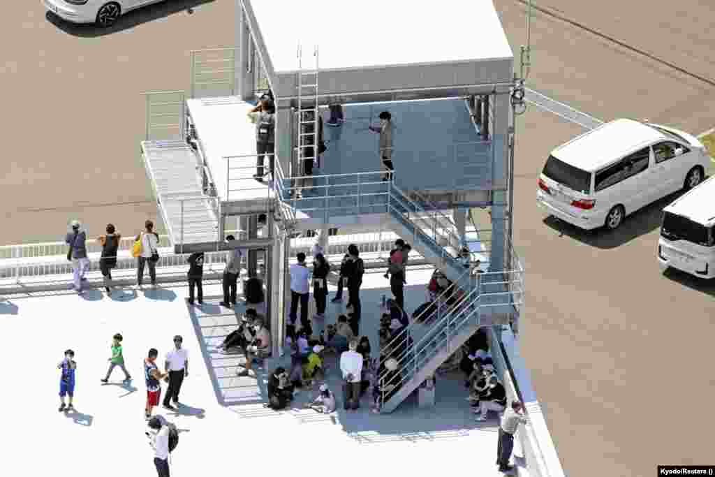 Evakuacija u japanskom gradu Mukava nakon izdavanja upozorenja na cumani, 30. jula 2025.