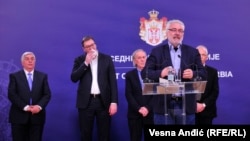 Branimir Nestorović (za govornicom) bio je član Kriznog štaba za borbu protiv korona virusa