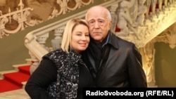 Депутат от "Партии регионов" Виктора Януковича Анна Герман и Виталий Коротич, 13 января 2014 года