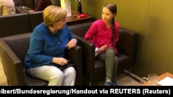 Angela Merkel i Greta Tunberg u Njujorku