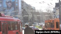 Bista Dimitrija Tucovuća na Trgu Slavija