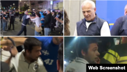 კალაძის მხარდამჭერები: ზედა ფოტოებზე: ზაზა მამალაძე. ქვედა ფოტოებზე: ირაკლი ბუაჩიძე