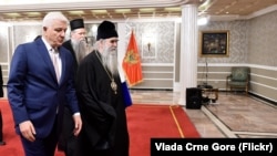 Susret premijera Crne Gore Duška Markovića i mitropolita SPC Amfilohija u Podgorici 14. februara 2020.