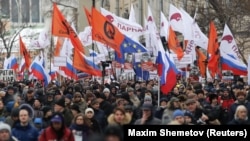 Марш памяти Бориса Немцова, Москва, февраль 2019 года