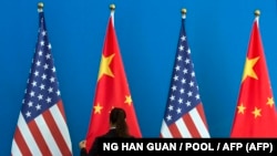 Zastave SAD i Kine, ilustrativna fotografija