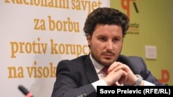 Dritan Abazović u Podgorici 21. april 2021. 