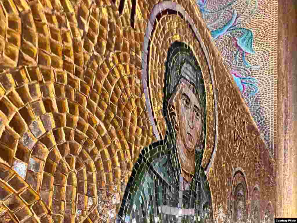 Мозаика в православном монастыре Кокош, румынская Добруджа