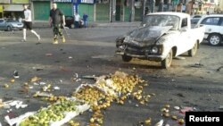 На місці одного з вибухів у Свейді, Сирія, 25 липня 2018 року