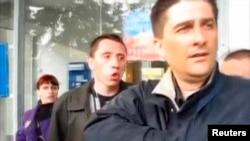 Володимир Рибак (на передньому плані)