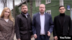 Анна Литвиненко, Виталий Серуканов, Георгий Албуров и Станислав Волков (слева направо)