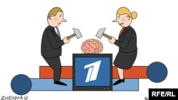 Політична карикатура Євгенії Олійник