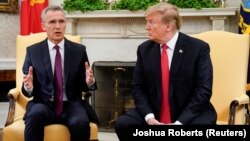 Generalni sekretar NATO-a Jens Stoltenberg na sastanku s američkim predsjednikom Donaldom Trumpom 