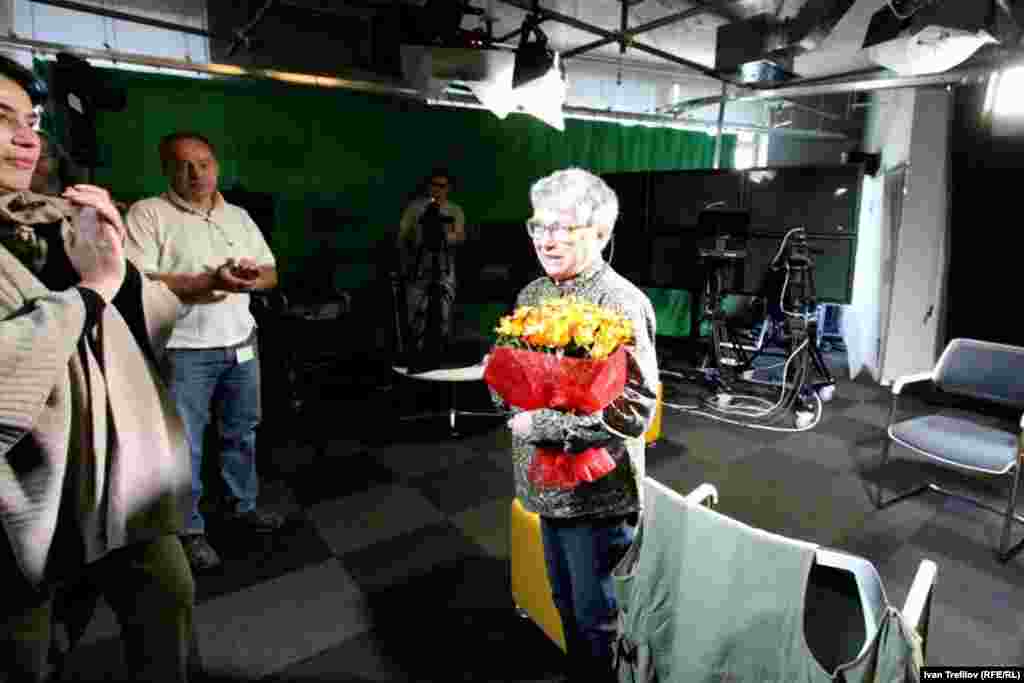 Через три дня после демонстрации на Красной площади, в московском бюро Радио Свобода. 28 августа 2013 г.