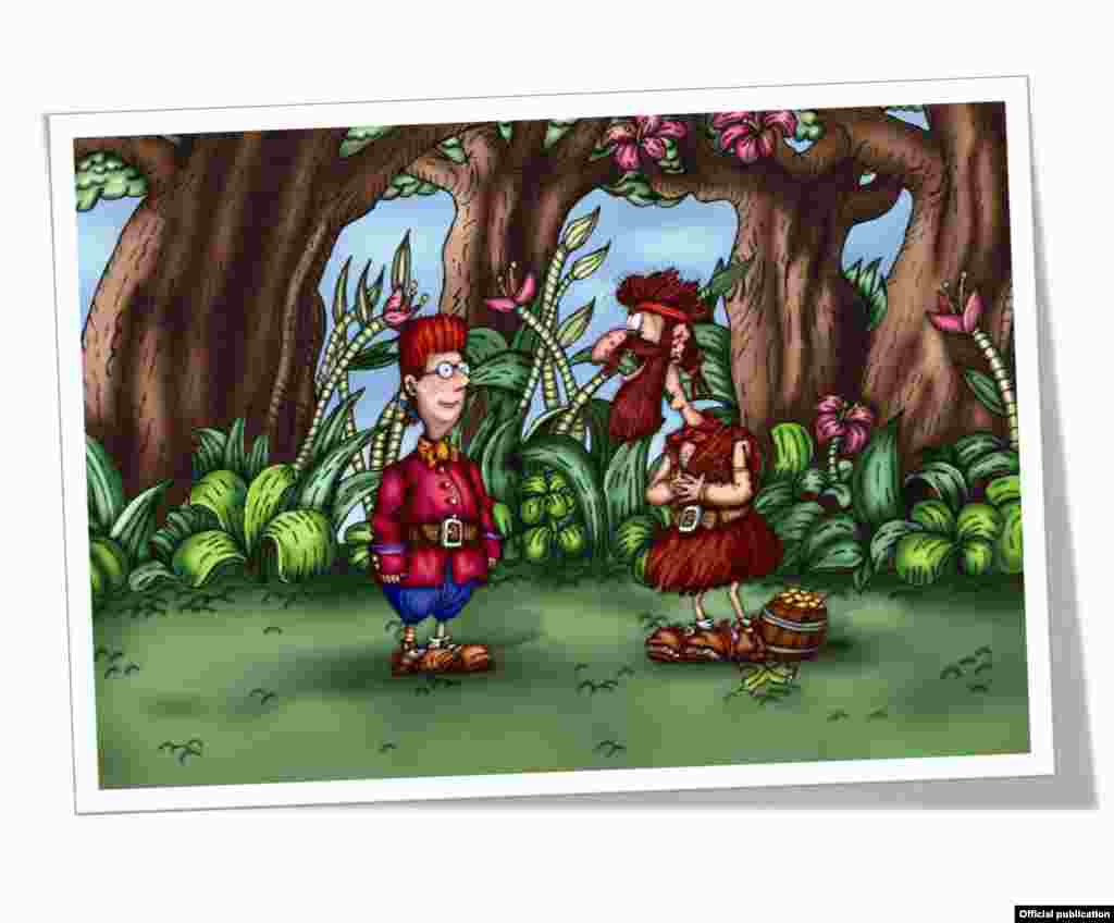 «Острів скарбів» – ескіз в 3D