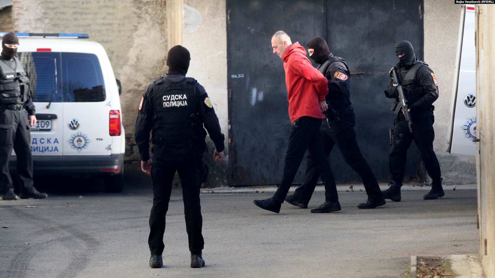 Dovođenje optuženih za ubistvo Slaviše Krunića u sud, Banjaluka, 6. februar 2020.