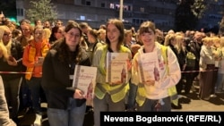 Zahvalnice za studente koji marširaju ka Novom Sadu, 31. oktobar 2025.