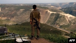 Израильский солдат на Голсанских высотах, 25 марта 2025 года