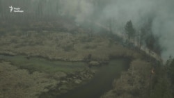 Згоріле селище у пожежах в Житомирській області – відео з дрона Згоріле селище у пожежах в Житомирській області – відео з дрона