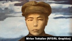 Алыкул Осмоновдун май боёк менен тартылган картинасы.