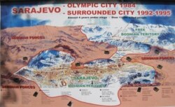 Mapa opkoljenog Sarajeva