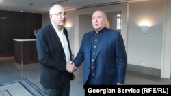 ზურაბ აბაშიძე და გრიგორი კარასინი პრაღაში. 2019 წლის 27 თებერვალი