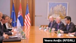 Sastanak Aleksandra Vučića i Brajana Hojta Jia