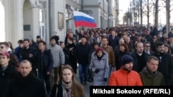 Шествие на Тверской. 26 марта. 14-30.