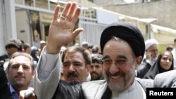 Many Iranian reformists have been calling for the popular former President Mohammad Khatami to contest June's presidential election.