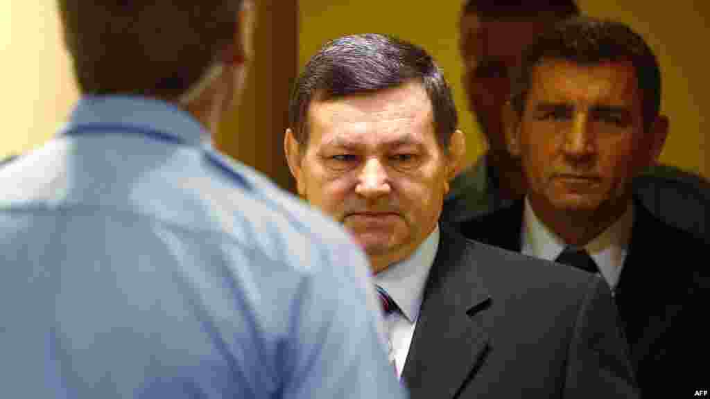 Ante Gotovina i Mladen Markač u sudnici Haškog tribunala, 16. novembar 2012. Foto: AFP / Bas Czerwinski