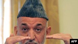 Президент Афганістану Хамід Карзай на прес-конференції у Кабулі, 17 вересня 2009 р.