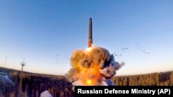 რუსეთის საკონტინენტთაშორისო ბალისტიკური რაკეტის გამოცდა. პლესცკის პოლიგონი. 9 დეკემბერი, 2020 წელი