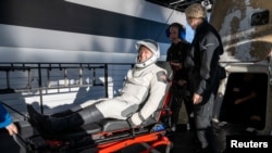 ბუჩ უილმორის პირველი წუთები დედამიწაზე კოსმოსში გატარებული ცხრა თვის შემდეგ